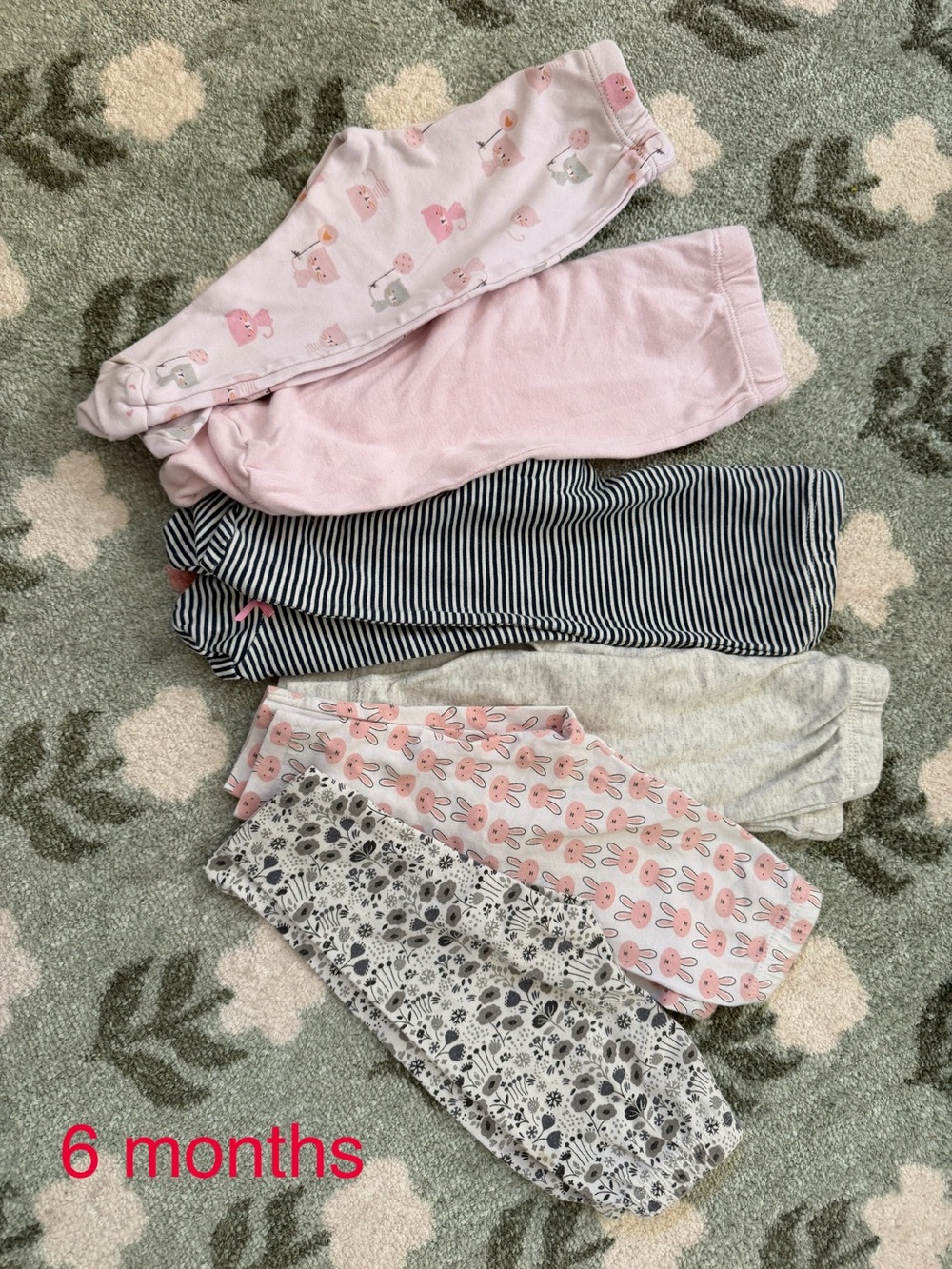 6 month girl pants
